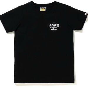 BAPE Black Tee with White Chest Logo